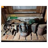 Vintage Kerosene lantern, smoker, seeder, etc