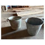 Vintage Galvanized Buckets
