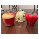 Vintage Honey Pot and Jam/Jelly jars