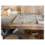 Vintage wood barn table