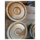 Vintage Ford hubcaps set of 2