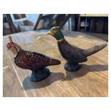 Vintage Avon, quail and pheasant cologne bottles