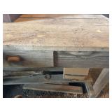 Vintage wooden shop barn table