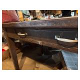 Vintage metal frame table/desk