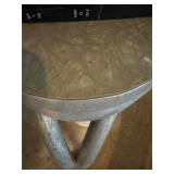 Vintage olive green laminate top table