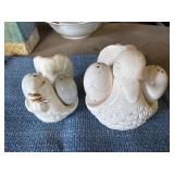 Vintage duck and chicken with eggs S & P shakers