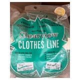 Vintage clothesline, scrap, wood, etc.