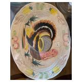 Vintage ceramic turkey Platters