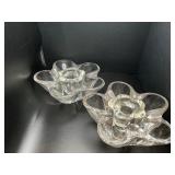 Vintage Glass Nesting Candle Holders etc