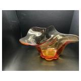 Vintage Orange handkerchief vase