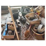 Vintage car jacks, Nails, etc.