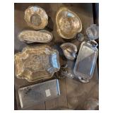 Vintage Akora, silver plated, serving trays, etc.
