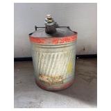 Vintage 5 Gal. Metal  Can