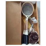 Vintage sport craft badminton set