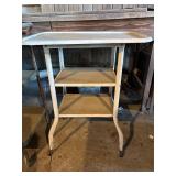 Two vintage metal stands/carts