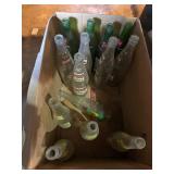 Vintage 7 up,  Vernon's,, hires bottles