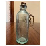 Antique Aqua Glass, Star Bottling Works Toledo Oh