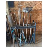 Gardening Tools and Rack