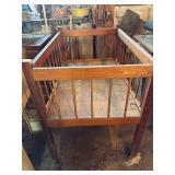 Vintage cradle bed