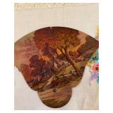 vintage cardboard advertising hand fan fMoskin's