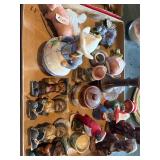 Vintage figurines and salt and pepper shake
