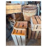 Vegetable crates and bushel baskets