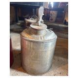 Vintage stainless steel gas can