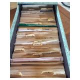 Vintage box full of recipes