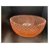 Vintage Miss America Pink Depression Glass Bowl