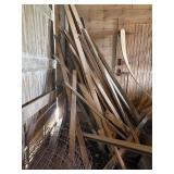 6 foot + boards,, trim& vintage metal fence