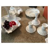 Vintage Fenton Hobnail Milk Glass