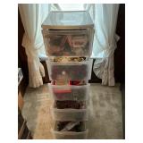 Vintage Christmas florals, ribbon & miniatures etc