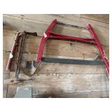 Vintage bow saw, hook