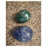Vintage mineral eggs