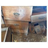 Assorted wooden drawers