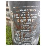 Vintage DoD drinking water metal barrel etc