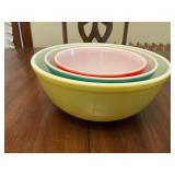 Vintage Pyrex Primary Colors Nesting Bowls