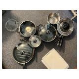 Cook essentials pots, skillet & cutting boards
