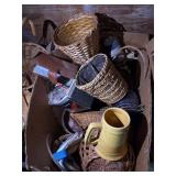 Baskets, cups, Christmas platter, etc.