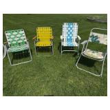 Vintage aluminum lawn chairs
