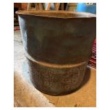 Vintage barrel and trashcan