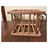 Old News Bindery Wood Crate Bin