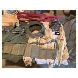 Camo Military clothes size large etc