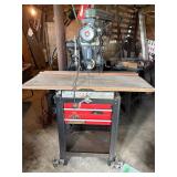 Craftsman toolbox on wheels w/ radial arm saw