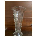 Vintage ruffled Indiana Vase