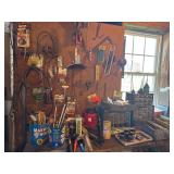 Workbench contents hardware and tools