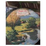 Vintage puzzle and picture