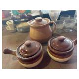 Vintage cabin art, USA, teapot, etc.