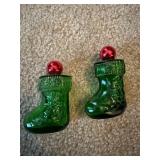 Vintage Avon stocking bottles, Christmas decor