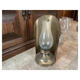 Vintage Brass Hurricane Candle Wall Sconce, etc.